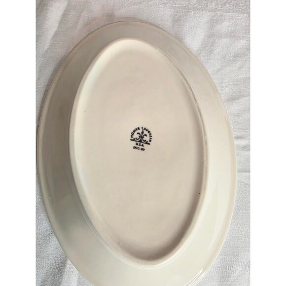 Pair of Vintage Homer Laughlin U.S.A. Oval Platters 11"x8" Restaurant Ware - Picture 3 of 5